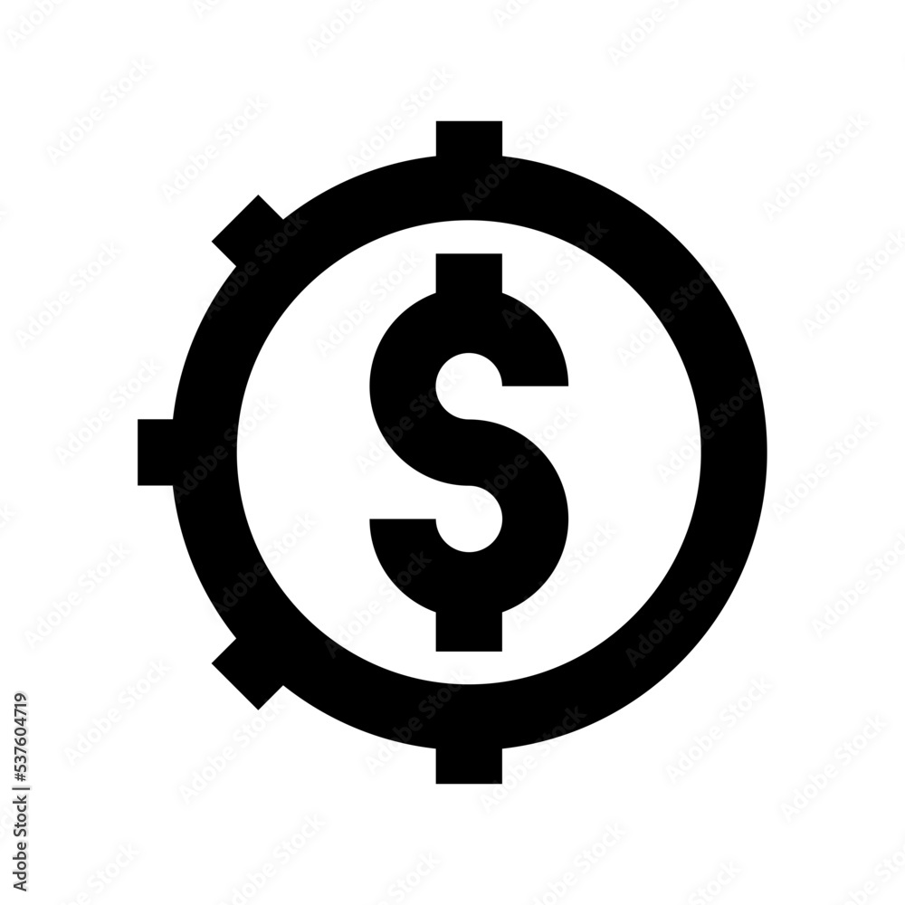 Dollar Coin Flat Vector Icon Dollar Coin Flat Vector Icon