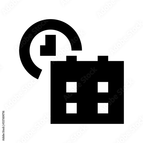 Office Timing Flat Vector Icon