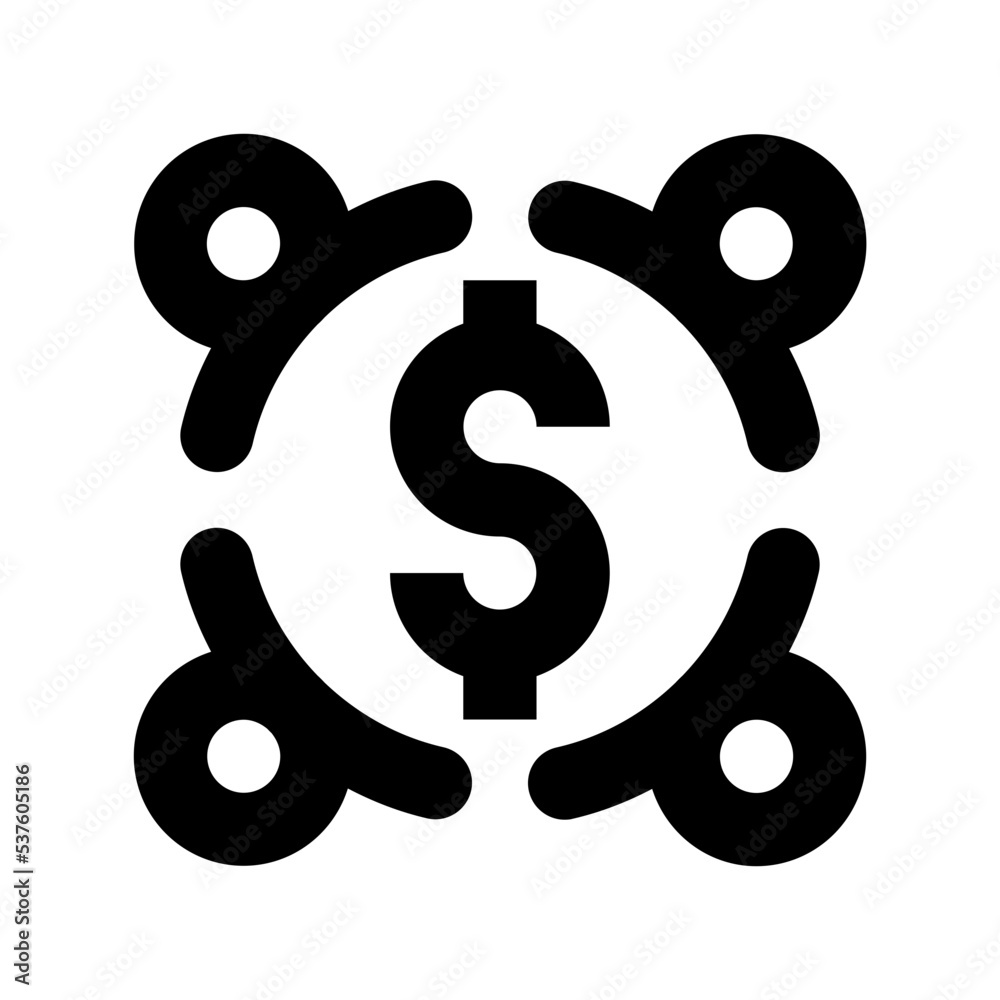 Obraz premium Budget Flat Vector Icon