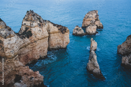 Beautiful beaches by the ocean in Portugal