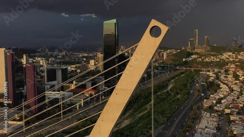 Puente atirantado en Monterrey, Nuevo León, México. photo