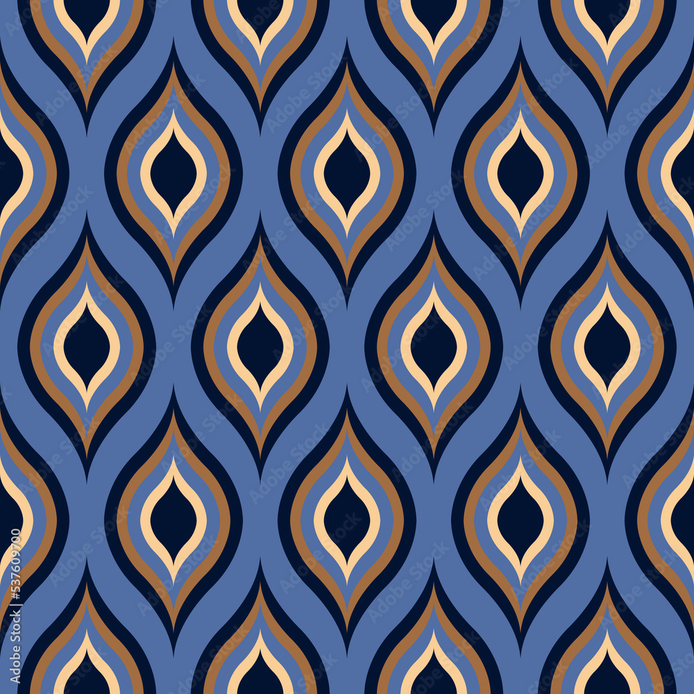 Abstract pattern in Arabic style. Seamless vector background. Graphic modern pattern.