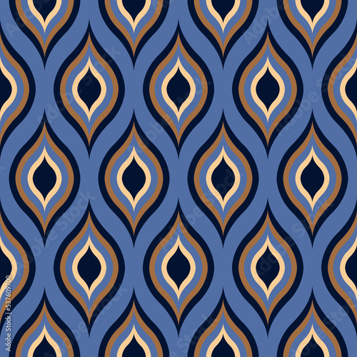 Abstract pattern in Arabic style. Seamless vector background. Graphic modern pattern.