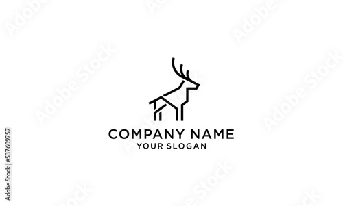 Deer monoline design.