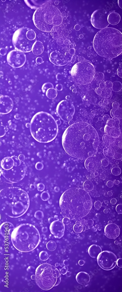 beautiful macro water drops spread in the sky. skin moisturize. drink advertisement. 3d rendering illustration.