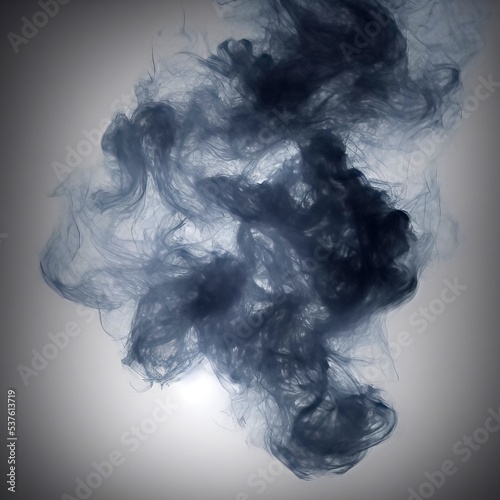 smoke effect set in dark background. 3d rendering illstration.
