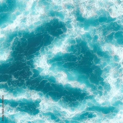various overlooking ocean wave pattern set. photographic high detailed texture. 3d rendering illustration.