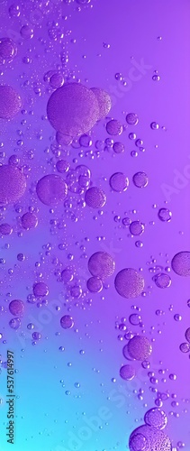 beautiful macro water drops spread in the sky. skin moisturize. drink advertisement. 3d rendering illustration.