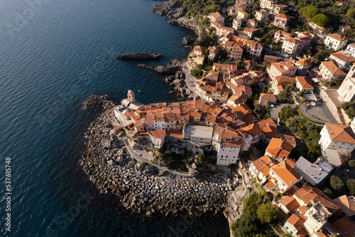 Φωτογραφία Aerial view of the Ligurian village of Tellaro