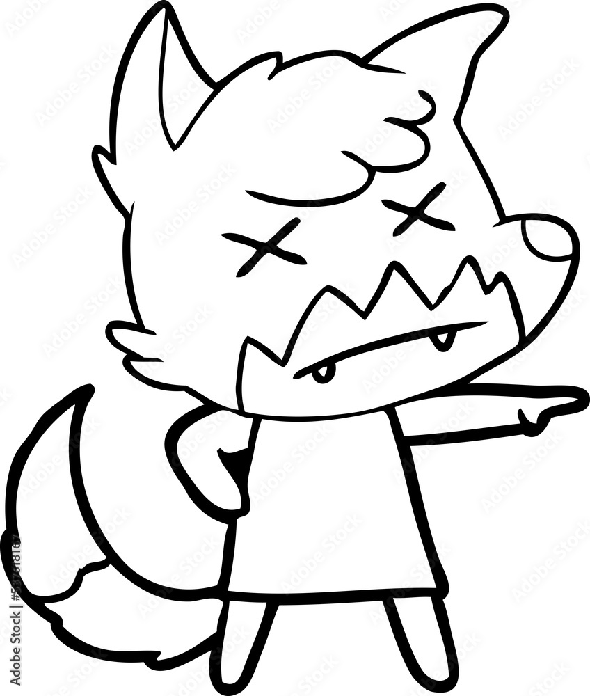 cartoon dead fox cartoon dead fox