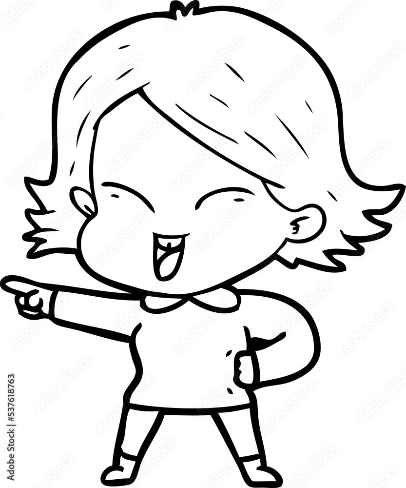 happy cartoon girl happy cartoon girl