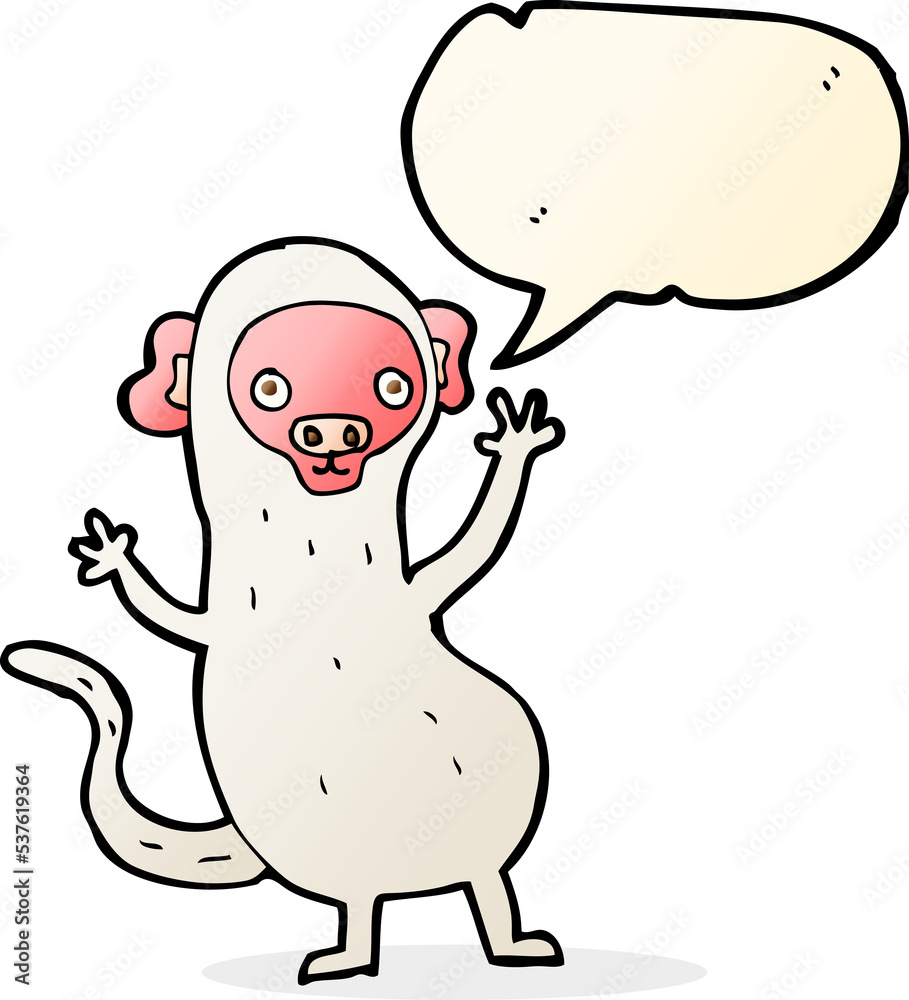 cartoon monkey with speech bubble cartoon monkey with speech bubble