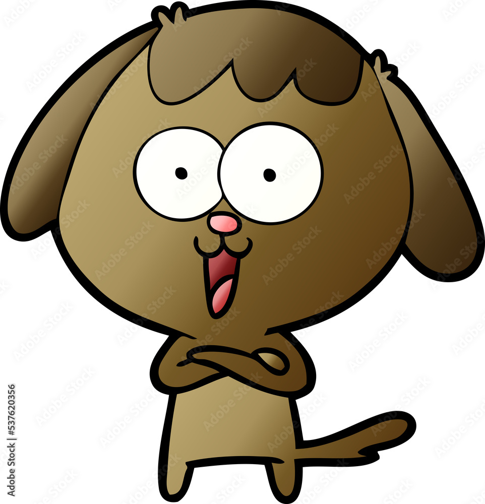 Fototapeta premium cute cartoon dog