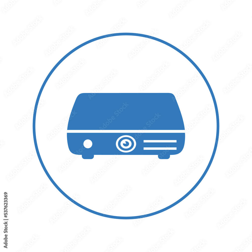 Presentation multimedia Lcd projector icon | Circle version icon |