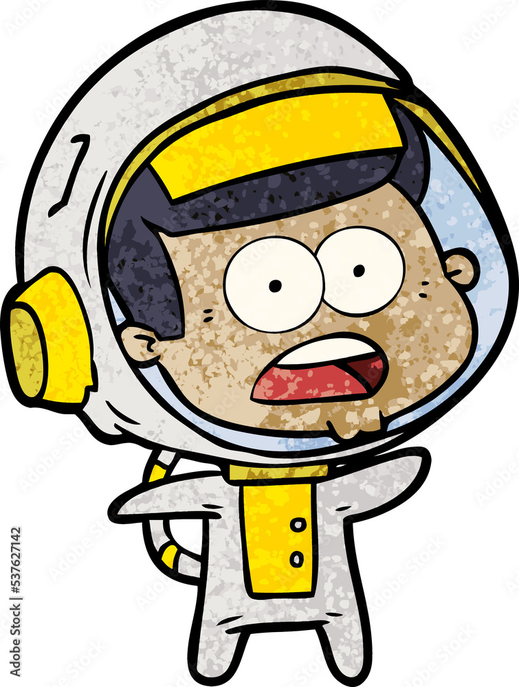 cartoon surprised astronaut cartoon surprised astronaut