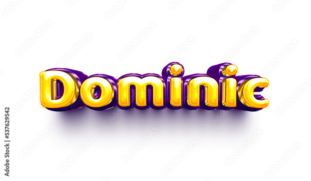 names of boys English helium balloon shiny celebration sticker 3d inflated Dominic names of boys English helium balloon shiny celebration sticker 3d inflated Dominic