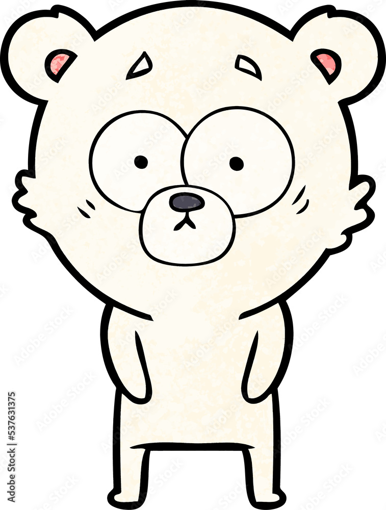 surprised polar bear cartoon surprised polar bear cartoon
