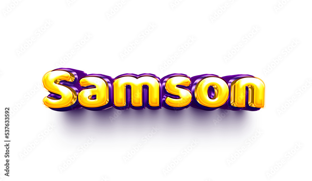 names of boys English helium balloon shiny celebration sticker 3d inflated Samson names of boys English helium balloon shiny celebration sticker 3d inflated Samson