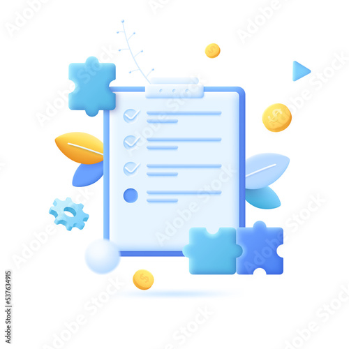 3D Cartoon Vector Illustration Concept
