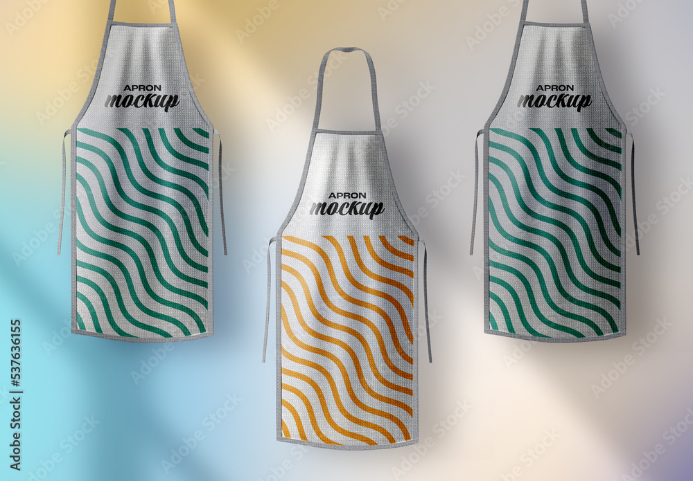 Apron Mockup Design with Editable Background Stock Template | Adobe Stock