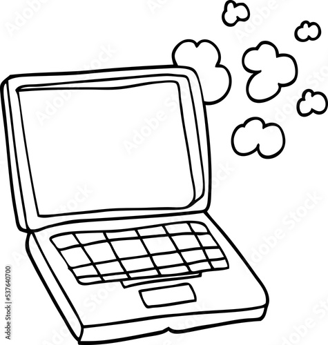 cartoon laptop computer