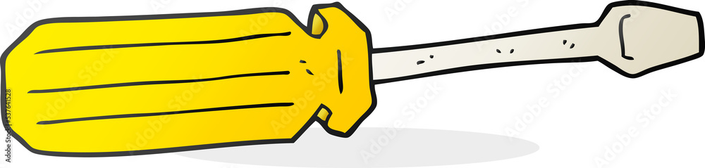 freehand drawn cartoon screwdriver freehand drawn cartoon screwdriver