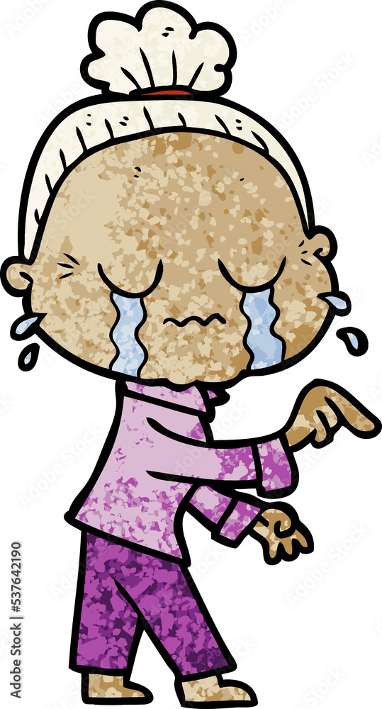 cartoon crying old lady cartoon crying old lady