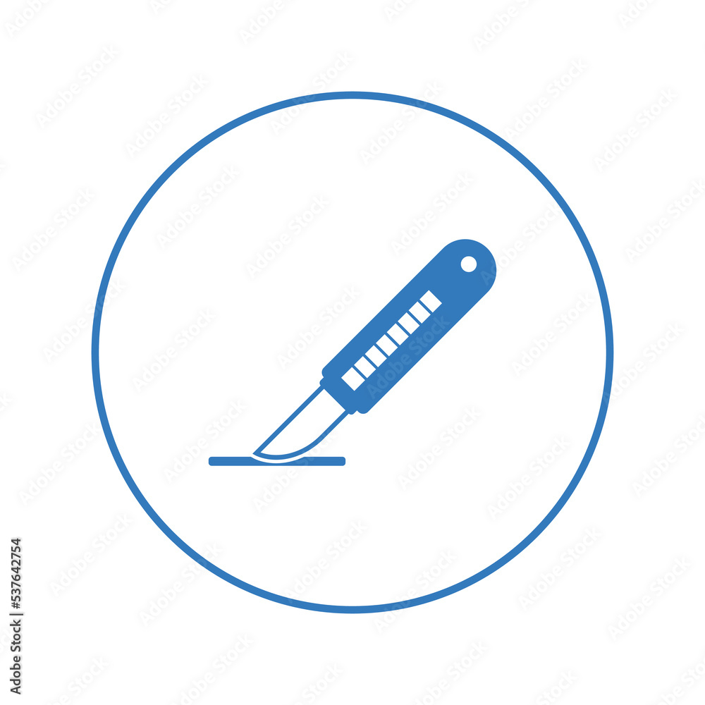Medical aid cutting blade icon | Circle version icon | Medical aid cutting blade icon | Circle version icon |