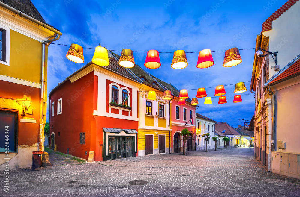 Szentendre, Hungary - Beautiful downtown, Danuber riverbank