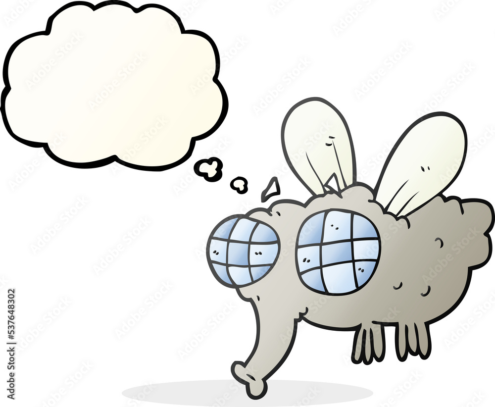 freehand drawn thought bubble cartoon fly freehand drawn thought bubble cartoon fly