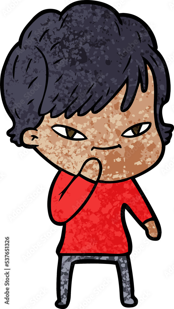 cartoon happy woman cartoon happy woman