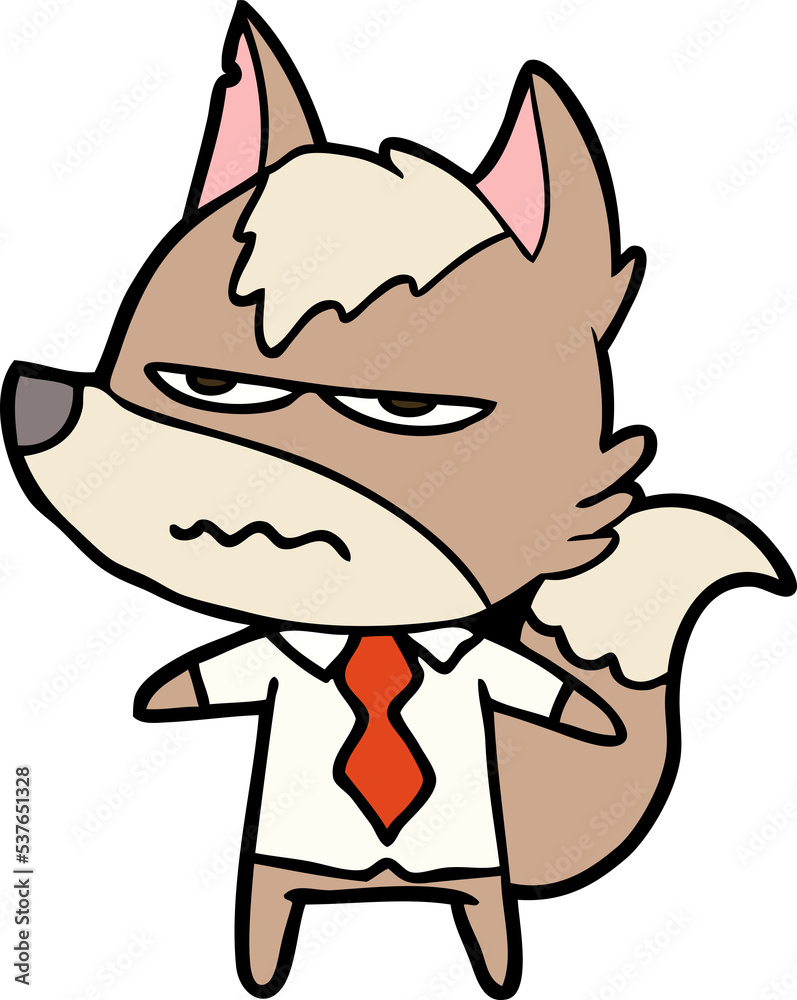 cartoon annoyed wolf cartoon annoyed wolf