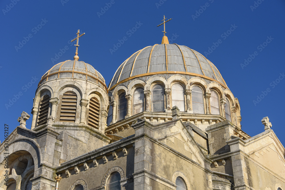 Biarritz, France - 15 Jan, 2022: Biarritz Orthodox Church