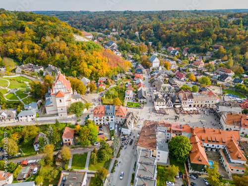 View Kazimierz Dolny City from a drone photo