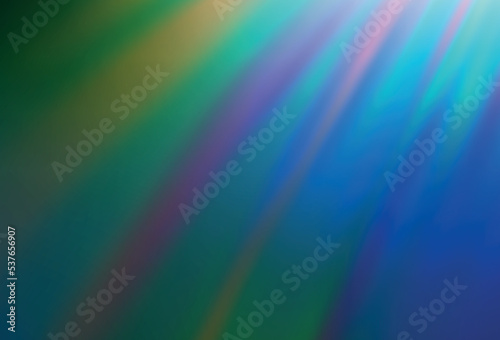 Dark Blue, Green vector blurred bright texture.