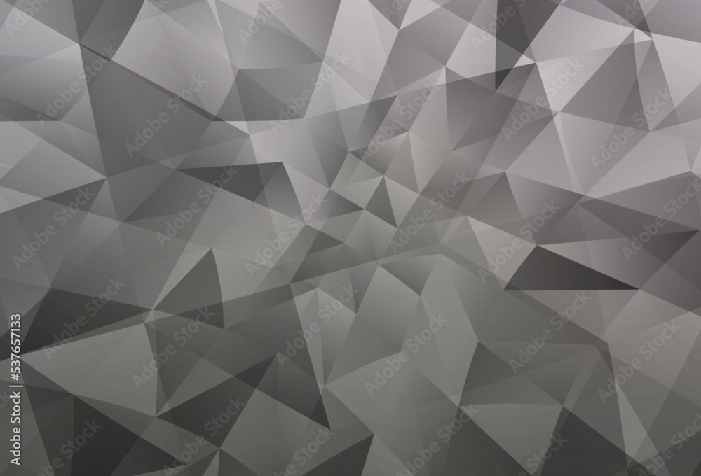 Light Gray vector polygon abstract backdrop.