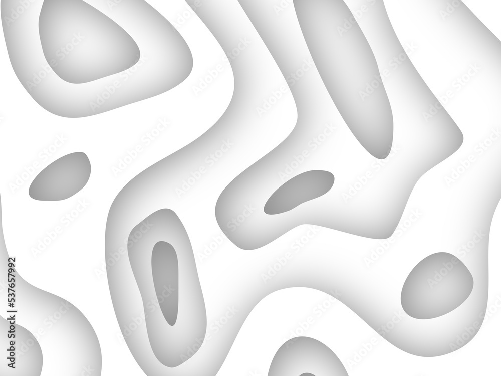 Gray Papercut Topography Background Gray Papercut Topography Background