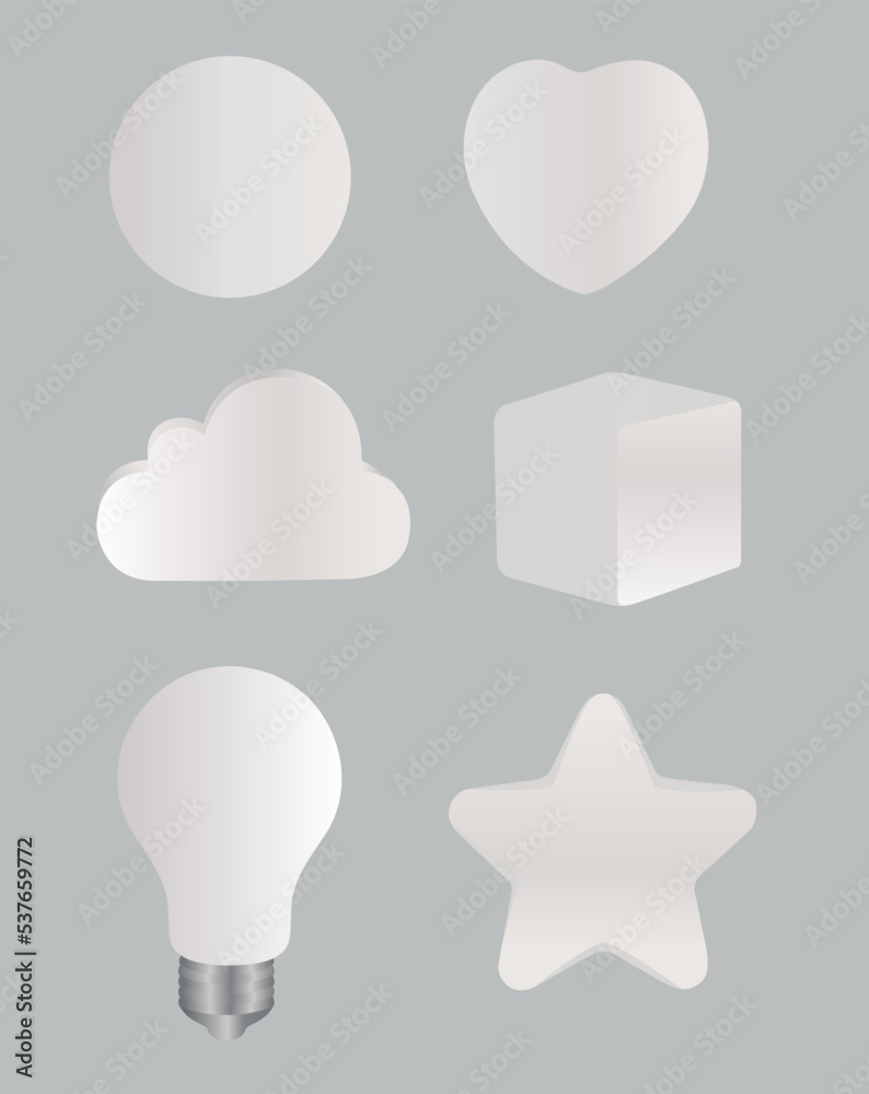 A collection of stress ball shapes to be used for product presentations and logo mock ups. A collection of stress ball shapes to be used for product presentations and logo mock ups.