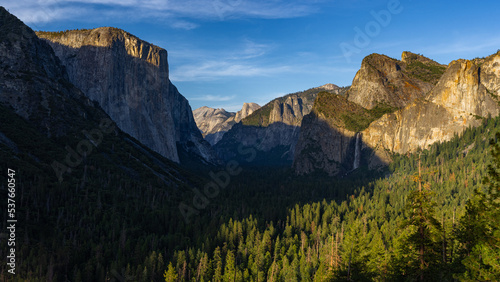 Sunset from Tunnel View in Yosemite.