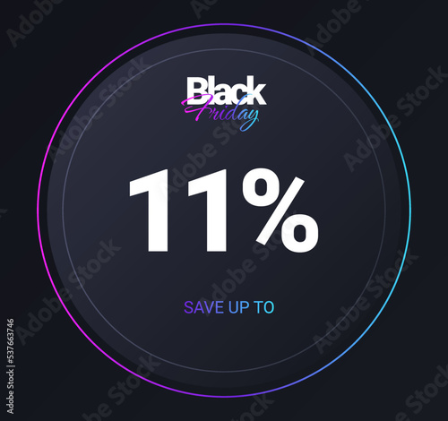 Discount 11 percent concept