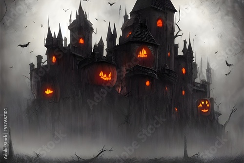 The Halloween scary castle is a spooky, dark place that is perfect for getting into the holiday spirit. There are cobwebs everywhere, and the air smells faintly of spices. The walls are covered in cre
