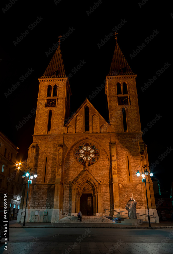 Sarajevo church touristic and spiritual destination