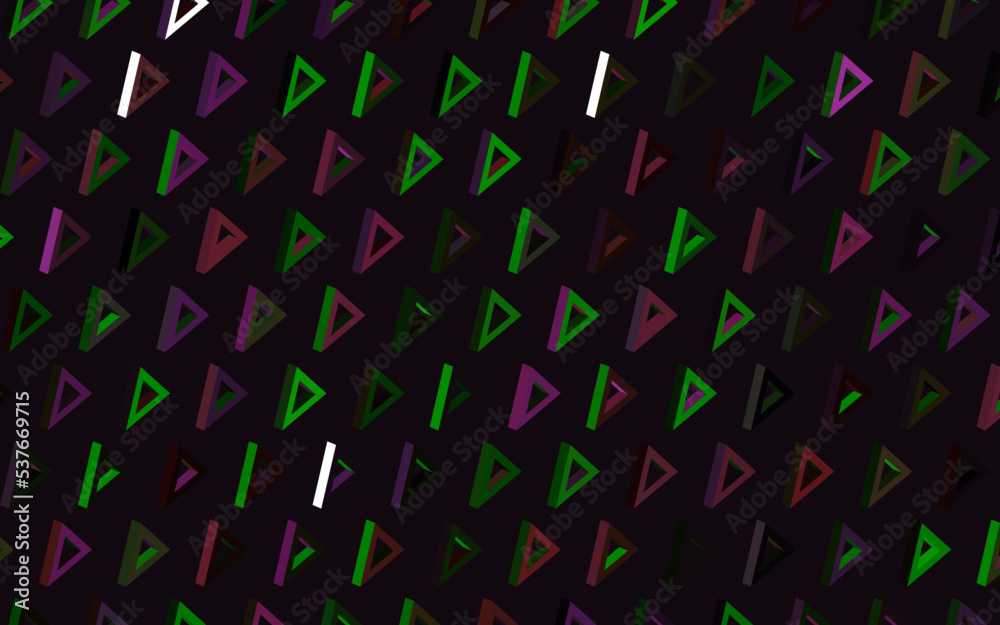 Dark Pink, Green vector background with polygonal style. Dark Pink, Green vector background with polygonal style.