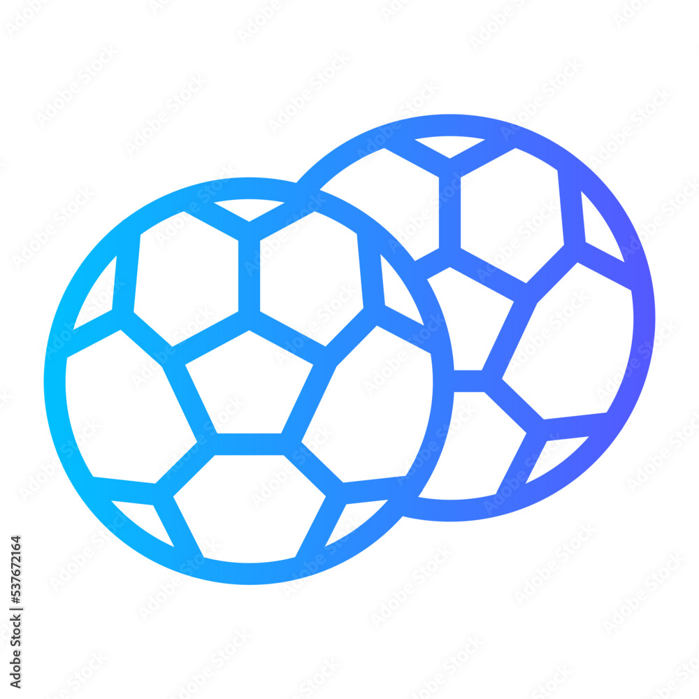 Fototapeta premium football gradient icon