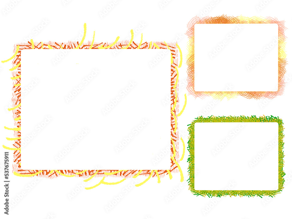 frame with flowers, set of botanical frames