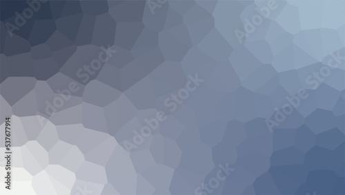 Dark grey abstract crystalized background. Dark gradient abstract crystalized pattern. Gradient abstract polygon vector background.