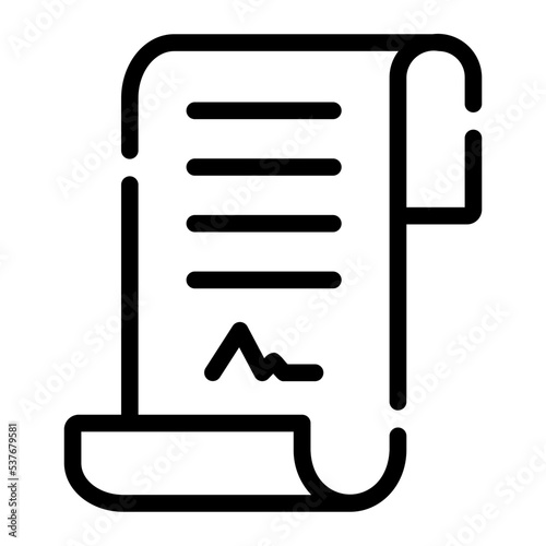 bill line icon