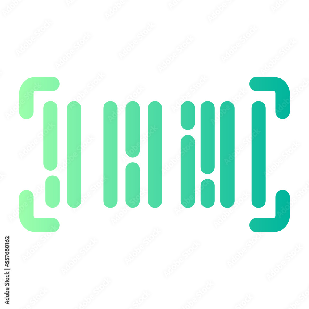barcode gradient icon barcode gradient icon