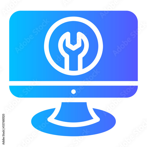 help desk gradient icon photo