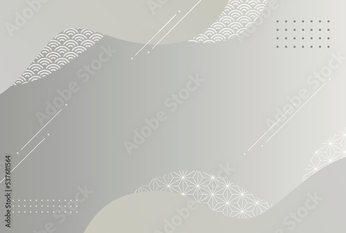 和柄と幾何学柄の背景